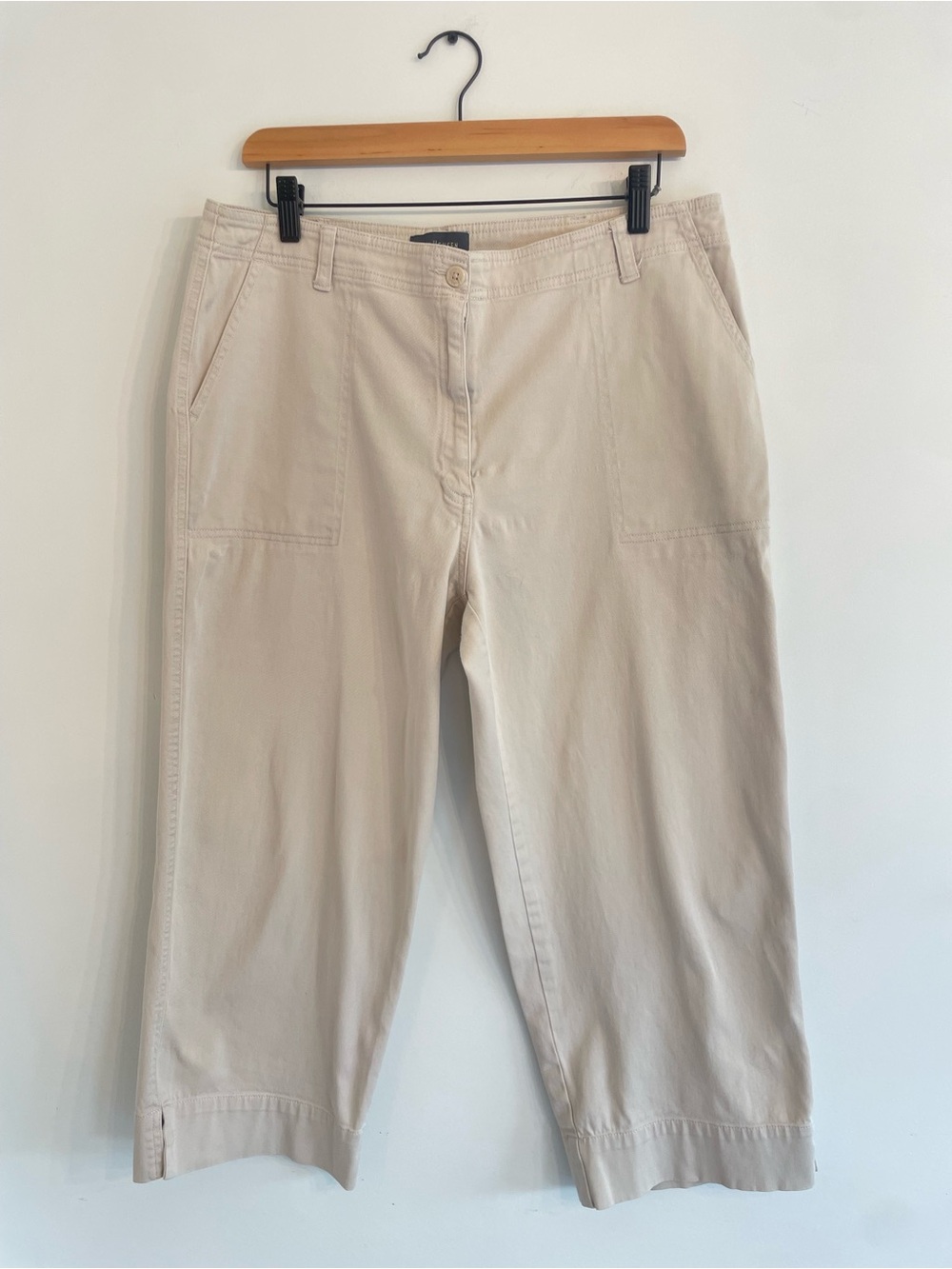 Vintage Low-Rise Cotton Capris